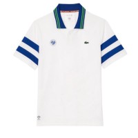 Polo Lacoste Roland Garros Medvedev Blanco Azul Marino  Oferta + Barato