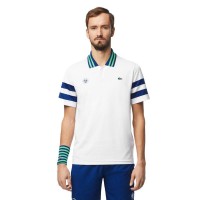 Polo Lacoste Roland Garros Medvedev Blanco Azul Marino  Oferta + Barato