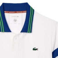 Polo Lacoste Roland Garros Medvedev Blanco Azul Marino  Oferta + Barato