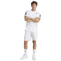 Short Adidas Club 3 Stripes Blanco Negro  Oferta + Barato