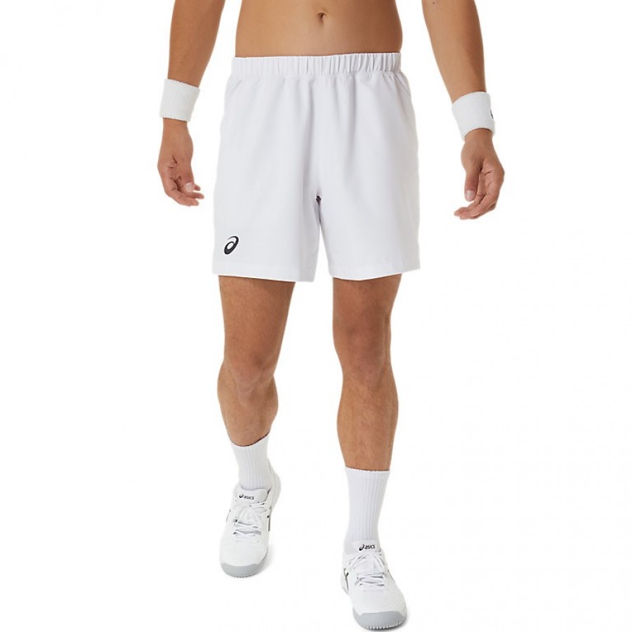 Short Asics Court 7 Blanco   Offre - Pas cher
