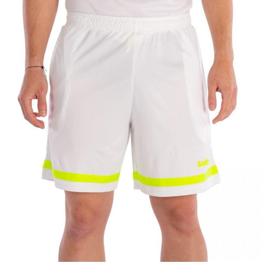 Short Softee Tipex Blanco Amarillo Fluor Junior  Oferta + Barato