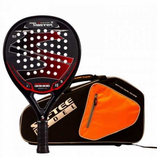 Pack Softee Pro Master Evolution Red Paddle with Padel Racket Bag