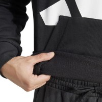 Sudadera Adidas Essentials Negro Blanco  Oferta + Barato