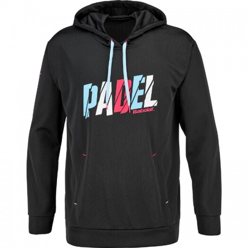 Babolat Padel Hood Black Sweatshirt