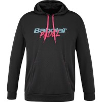 Babolat Padel Hood Black Pink Sweatshirt