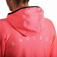 Sudadera Endless Breath Line Coral Brillante  Oferta + Barato