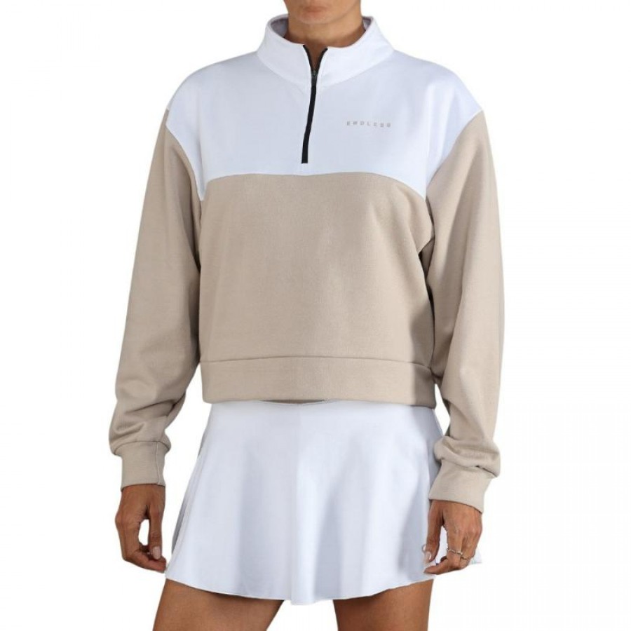 Endless Vibe White Delave Sweatshirt