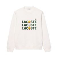 Sudadera Lacoste Felpa Blanco  Oferta + Barato