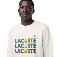 Sudadera Lacoste Felpa Blanco  Oferta + Barato