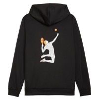 Moletom Puma Momo Gonzalez Único Preto Laranja  Oferta + Barato
