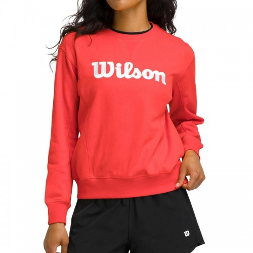 Sweat rouge féminin Wilson Team Crew