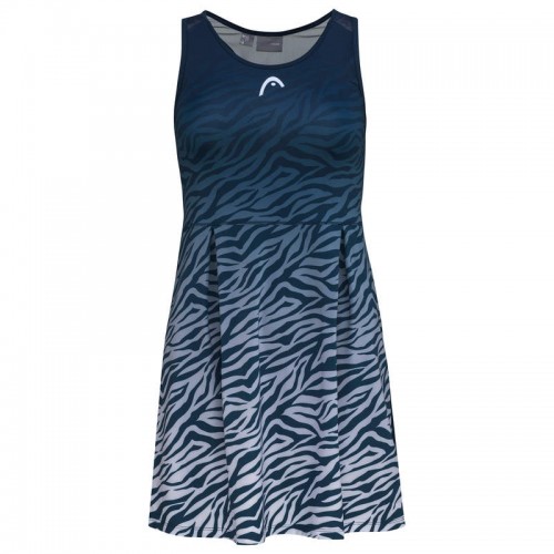 Head Spirit Dark Blue Print Dress
