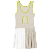 Vestido Lacoste Ultra Dry Gris Blanco Amarillo  Oferta + Barato