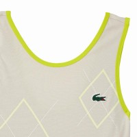 Vestido Lacoste Ultra Dry Gris Blanco Amarillo  Oferta + Barato