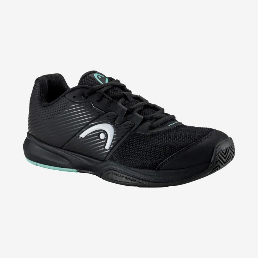 Zapatillas Head Revolt Court Negro Verde Azulado PADELPOINT Zapatillas Head Revolt Court Negro Verde Azulado