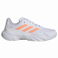 Zapatillas Adidas CourtJam Control 3 Blanco Naranja Mujer