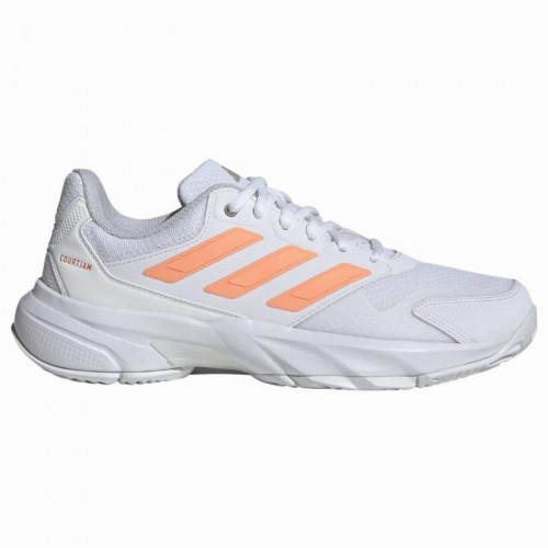 Adidas CourtJam Control 3 White Orange Women''s Sneakers