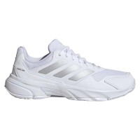 Sneakers femminili Adidas CourtJam Control 3 Argento Bianco