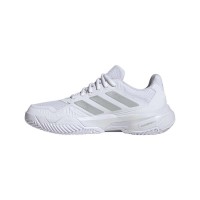 Sneakers femminili Adidas CourtJam Control 3 Argento Bianco