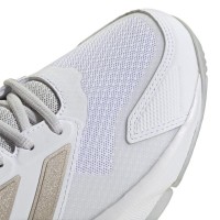 Zapatillas Adidas CourtJam Control 3 Blanco Plata Rojo Mujer  Oferta + Barato