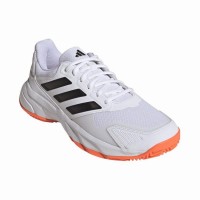 Adidas CourtJam Control 3 Clay White Orange Black Sneakers