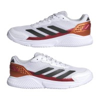 Tênis Adidas Courtquick Padel Branco Cobre Vermelho