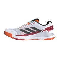 Adidas Crazyquick LS Padel Blanc, rouge orange