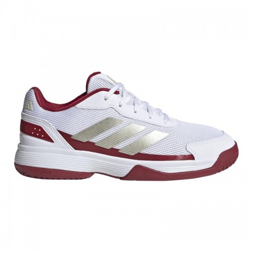 Adidas Crazyquick Padel Blanc Rouge Junior Baskets