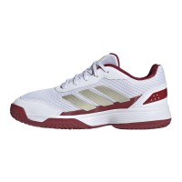 Adidas Crazyquick Padel Blanc Rouge Junior Baskets