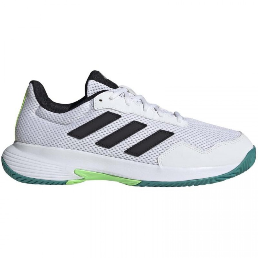 Adidas Game Spec 2 White Black Green Sneakers  Offer + Cheap