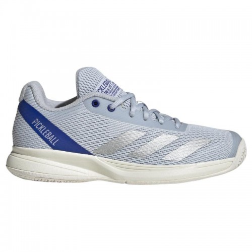 Adidas Pickleball Courtflash Blue Silver Women''s Sneakers