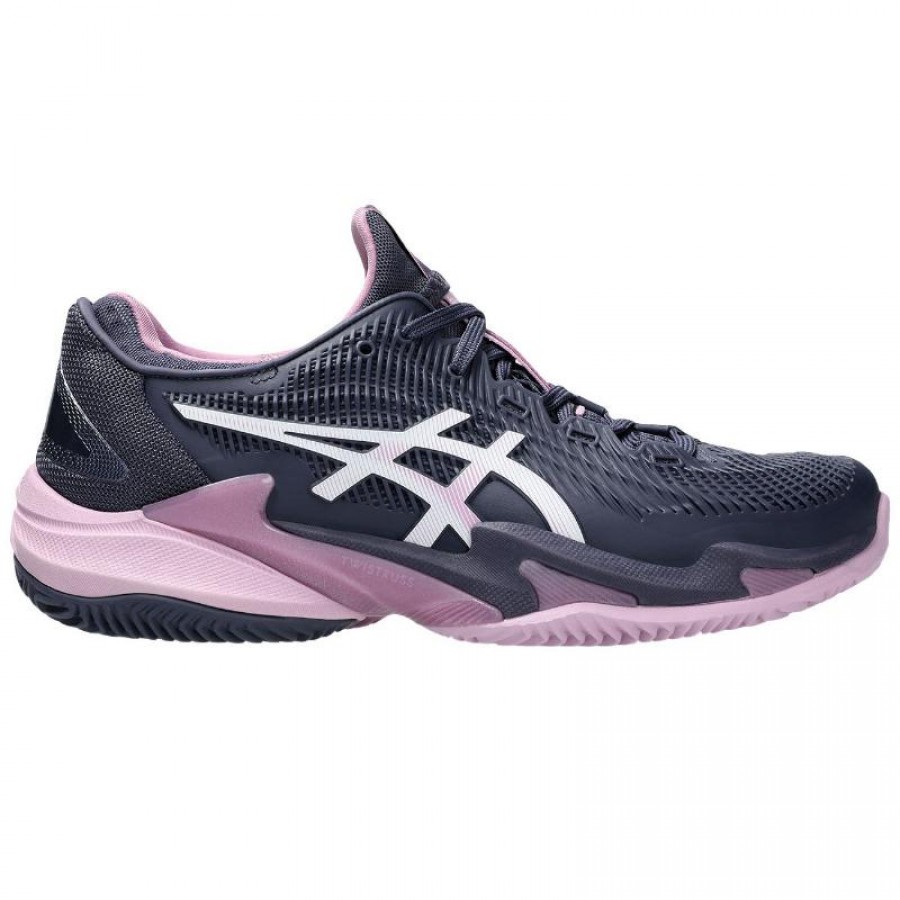 Zapatillas Asics Court FF 3 Clay Azul Indigo Blanco Mujer  Oferta + Barato