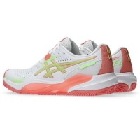 Zapatillas Asics Gel Challenger 15 Padel Blanco Guayaba Mujer