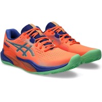 Asics Gel Challenger 15 Padel Coral Cobalt Blue Sneakers  Offer + Cheap
