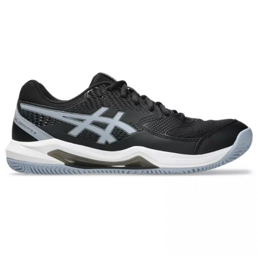 Asics Gel Dedicate 8 Clay Black Gray Blue Sneakers