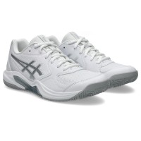 Zapatillas Asics Gel Dedicate 9 Padel Blanco Gris Mujer