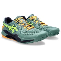 Zapatillas Asics Gel Resolution 9 Padel Celadon Amarillo  Oferta + Barato