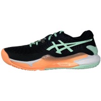 Zapatillas Asics Gel Resolution 9 Padel Negro Menta Mujer  Oferta + Barato