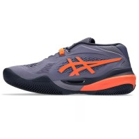 Zapatillas Asics Gel Resolution X Clay Gris Purpura Naranja  Oferta + Barato