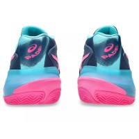 Zapatillas Asics Gel Resolution X Padel Azul Mako Rosa  Oferta + Barato