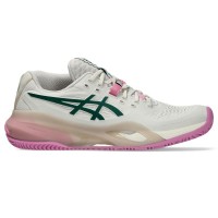 Tênis femininos Asics Gel Resolution X Padel Bege Verde