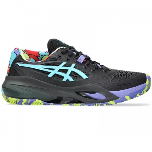 Tênis Asics Gel Resolution X Padel Preto Azul Aqua