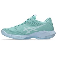 Tênis femininos Asics Solution Speed FF 4 Clay Blue Green