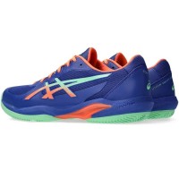 Asics Solution Swift FF 2 Padel Cobalt Blue Green Sneakers  Offer + Cheap