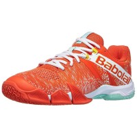 Zapatillas Babolat Movea Mandarina Blanco  Oferta + Barato
