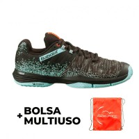 Babolat Sensa Black Turquoise Women Shoes PADELPOINT Babolat Sensa Black Turquoise Women Shoes