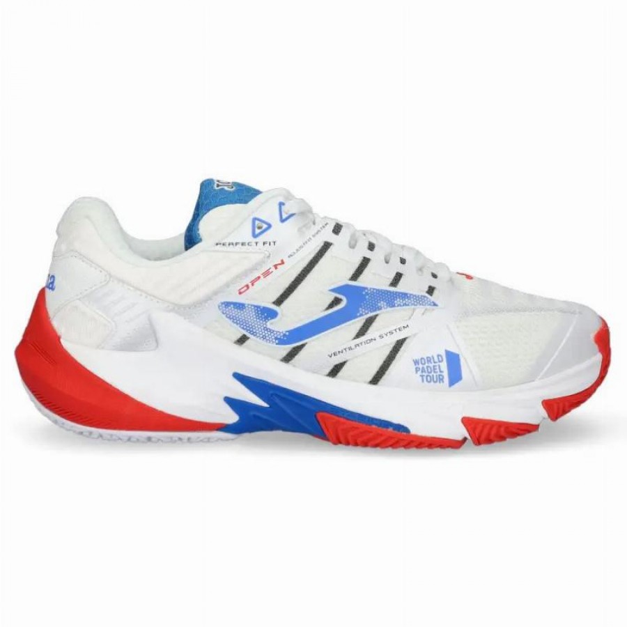 Zapatillas Joma WPT Open 2232 Blanco Azul Rojo  Oferta + Barato