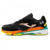 Zapatillas Joma WPT T.Slam 2201 Clay Negro Naranja Fluor  Oferta + Barato