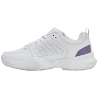Zapatillas Kswiss Court Express 2 Clay Blanco Lavanda Mujer